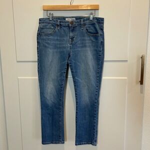 Guess Medium Rise Skinny Sarah Fit Jeans Blue Wash Denim Womens Size 31